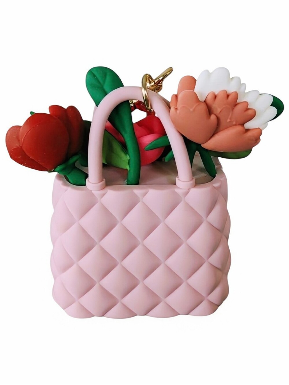 NEW Bath & Body Works Floral Bouquet in Pink Tote PocketBac Sanitizer Holder